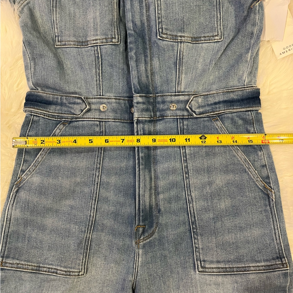 ๐ Good American Jumpsuit Denim Fit For Success Size Large - Picture 14 of 16